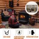 Demissle Fireplace Hearth Rug, Watercolor Deer, 24 x 59 Inch