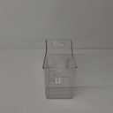 mDesign Plastic Slim Organizing Bin for Kitchen Pantry Cabinet, Fridge or Freezer, Food Organization Storage Bin with Handles, Pantry or Kitchen Storage Organizer Bins, Ligne Collection, Clear