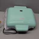 Dash Multi Mini Waffle Maker- Quad Waffle Maker for Family Breakfasts - Dual Nonstick Heating Plates & Easy-Release Surface - Compact & Fast-Heating - Aqua