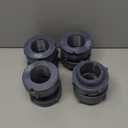 8PCS Bulkhead Fitting 2 inch Double Threaded Bulkhead Water Tank Connector PVC Bulkhead Fitting Threaded Thru-Bulk Pipe Fittings for Rain Barrels, Aquariums, Ponds, Water Tanks