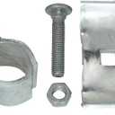 10 Set Chain Link Fence Panel Clamps 1-3/8" Dog Kennel Panel Clamp for Round Pipe Panel Frame