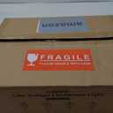 EDISHINE Low Voltage Landscape Lighting, 12V 3W 120LM 3000K Seed Glass Outdoor Landscape Path Lights with Connectors, ORB Waterproof Electric LED Pathway Light Wired for Walkway Garden Yard, 4 Pack