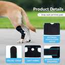 2 x Dog Knee Brace for Back Leg, ACL Support for Large Dogs, Adjustable Dog Leg Brace for Hind Leg Injuries, Canine Joint Wrap for Arthritis Recovery (L)