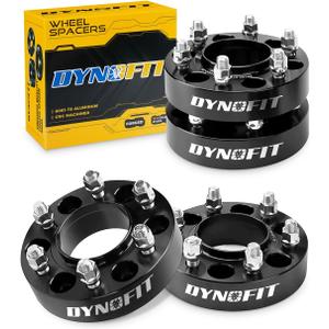 Dynofit 1.5in 6x135 Hub-Centric Wheel Spacers for F150, 87.1mm Hub Bore, M14x2.0 Thread, Forged 6-Lug Wheel Adapters for 2015+ F-150, Expedition & Navigator, Set of 4 Pcs Spacers