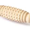 tuuli Accessories - Wooden Foot Massager, Grooved Muscle Roller, Helps Ease Muscle Tension, Supports Blood Circulation, Natural Wood Therapy Massage Tools, 8 x 2 inches