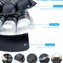 Travel Cushion Airplane seat, Portable Air Cell Cushion for Long Flights, Office Chair, Car Seat and Wheelchair, Ergonomic Waterproof Seat Pad for Travel Comfort (Pearlescent Black)