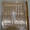 ALINK Short Glass Straws, 6 in x 10 mm Clear Straws for Cocktails, Whiskey, Coffee, Pack of 8 with Cleaning Brush