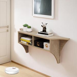 Pmnianhua Floating Console Table,39'' Wall Mounted Entryway Table,Floating Console Shelf for Entryway Hallway,Foyer,Small Space(Grey)