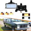 ADIIL Clear Lens Front Turn Signal Lights front Bumper Parking Lamps For 1983-87 Chevrolet GMC Pickup Truck