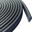 Rubber Edge Trim, 1/16" U Channel Edge Trim, Edge Protector, Length 10Ft, U Shaped Gasket, EPDM Material, Black Color, Edge Protector for Sheet Metal1