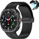 Soft Silicone Magnetic Band fit for Samsung Galaxy Watch 7 Ultra 47mm 47 Sports Loop Strap No Gaps Bracelet fit for GALAXY 7 ULTRA 47MM