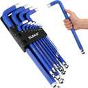 ELEAD Jumbo Hex Key Allen Wrench Set | 13-Piece Metric 2-19mm | Long Ball End Durable S2 | Automotive | Mechanic | Furniture | Professional Grade Tools