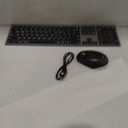 iClever DK03 Bluetooth Keyboard and Mouse Combo, Slim Full-Size, Space Gray