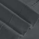 RUVANTI King Size Sheets Set, Brushed Microfiber Sheets 4 Pieces (1 Fitted Sheet, 1 Flat Sheet, 2 Pillowcases), with 15-inch Deep Pockets, Lightweight & Compfy Premium Hotel Bedding, Dark Grey