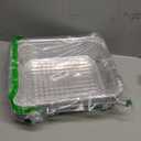 PLASTICPRO Disposable 9 x 13 Heavy Weight Aluminum Foil Pans Half Size Deep Steam Table Bakeware - Cookware Perfect for Baking Cakes, Bread, Meatloaf, Lasagna Pack of 10