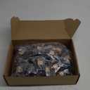 50 Pcs Hanging Car Air Freshener Car Diffuser Bottles Empty Glass Perfume Bottle Freshener Diffuser Bottle Pendant for Essential Oil Fragrance Aromatherapy Bottle Ornament (Black, Cube)