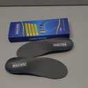 Plantar Fasciitis Feet Insoles Arch Supports Orthotics Inserts Relieve Flat Feet, High Arch (Mens 6-6 1/2 | Womens 8-8 1/2) (Gray)