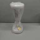The Novogratz Aluminum Metal Decorative Vase Flute Shaped Centerpiece Vase, Flower Vase for Home Decoration 6" x 6" x 15", Silver