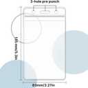 Zonon 150 Pcs Name Badge Holder 3. 27 x 5. 3 Inch Clear Plastic Card Sleeve Vertical ID Badge Holder Name Tag Sleeve for Medical Nurses Office and School