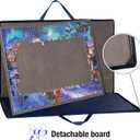 Lavievert 1000 Piece Jigsaw Puzzle Board with Padded Cover, Portable Case with 4 Sorting Trays & Detachable Board, Puzzle Caddy Storage Saver with Non-Slip Surface for Adults, Up to 1000 pcs
