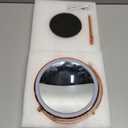 Makeup Mirror with Lights, 5000 mAh Rechargeable Double Sided Magnifying Vanity Mirror with 3 Colors, 1x/20x, 360 Rotation , Brightness Adjustable Magnification Lighted Makeup Mirror, Women Gift (Rose Gold)