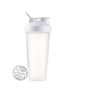 Shaker Bottle 20oz Protein Shaker Plastic Bottle for Pre & Post workout with Twist and Lock Protein Box Storage, Portable Fitness Bottle for Fitness Enthusiasts Athletes (white, 20 oz)