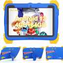 C idea Android 13 Kids Tablet,10.1 inchTablet for Kids,Children Tablet 4GB RAM+64GB ROM(1TB TF), FHD IPS Screen,Pre-intalled IWAWA,6000mAh Battery,5G WiFi|Great Gift for Toddler(Blue)