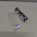 Gaoye 2-Pack of Reading Glasses - Blue-Light Filter, UV Protection - Readers with Rectangle Frames (Black + Clear)