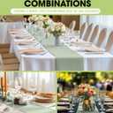 Pureegg Sage Green Plastic Table Runners - 20 Pack, 14'' x 108'', Water Resistant & Disposable Centerpiece Decorations for Table Cloth, Wedding, Birthday, Holiday, Baby Shower, Party, Home Decor