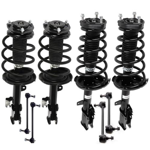 SCITOO Suspension Strut Shock for 2008-2011 for Toyota Highlander Front and Rear Pair Complete Strut Assembly,Stabilizer Bar Link Kit -8pcs