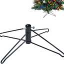 Christmas Tree Stand, 15.7inch Folding Xmas Tree Stand Metal Replacement Xmas Tree Stand Base for 3ft to 6ft Artificial Christmas Tree, Green