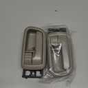 Pair of Interior Door Handles W/Bezel (Light Gray) for Toyota Tundra (Standard/Regular/Extended Cabs ONLY) 2000 2001 2002 2003 2004 2005 2006,Front Left Driver & Right Passenger Side