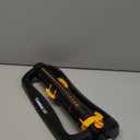 Melnor 65167AMZ XT Turbo Oscillating Sprinkler, 4,500 sq. ft., Quick Connect Bundle, 3-Way Adjustable, Black, Yellow