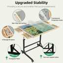 ALL4JIG 2000 Pieces Puzzle Table with Legs and Wheels, 28.50"40.16" Wooden Jigsaw Puzzle Table with 4 Drawers & Cover,Upgraded Stability & Optimized Lightweight Design,Vertical Placement Option