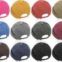 Janmercy 12 Pcs Brimless Hats for Men Women Buckle Docker Cap Wash Cotton Retro Hat Adjustable Brimless Skullcap, 11 Colors Multicolored