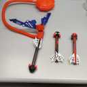 Spider Rocket Launcher for Kids, 4 Spider Rockets with Web Air Pump, Stomping Launch up Toys, Outdoor Outside Spider Toys Gifts for 3 4 5 6 7 8 9 10 Year Old Boys Girls Age 3-4 4-6 6-8 Birthday Gift