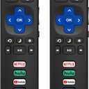 (Pack of 2) Replacement Remote Control Only for Roku TV, Compatible for TCL Roku/Hisense Roku/Onn Roku/Sharp Roku/Element Roku/Westinghouse Roku/Philips Roku Smart TVs (Not for Roku Stick and Box)