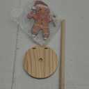 Christmas Paper Towel Holder Wooden Gingerbread Towels Paper Holder for Kitchen Gingerbread Countertops Decor Winter Xmas Decoration for Desktop Farmhouse Rustic Kitchen Decor Accessories