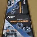KSP 6X5.5 Wheel Spacers Fit for Tacoma 4runner, 1.5 inches Forged Hub Centric Adapters Kits with Extended Open Lug Nuts fit 6 Lug Wheels Without Locking hub, Package of 4 (6061 T6 Aluminum Black)