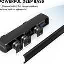 2.1 Sound Bars for TV, Built-in Subwoofer, 6 Levels Voice Enhancement, 16 Inches TV Soundbar Speakers with Bluetooth 5.3/Optical/AUX/USB Connection, Wall Mount, 3 EQ Modes, S100
