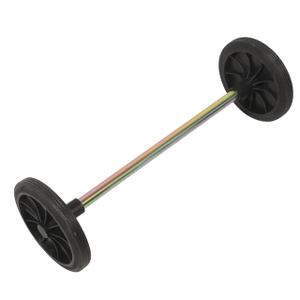 Operitacx Trash Can Wheels Replacement Kit, 2 Wheels & 22" Axle