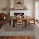 GENIMO 9x12 Washable Area Rugs for Living Room, Non Slip, Gray Blue Brown