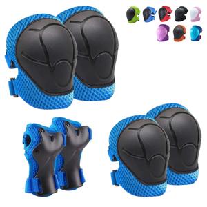 Knee Pads for Kids Knee Pads and Elbow Pads Toddler Protective Gear Set Kids Elbow Pads and Knee Pads for Girls Boys with Wrist Guards 3 in 1 for Skating Cycling Bike Rollerblading Scooter (Small, Blue)