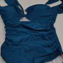 Eomenie Women's One Piece Swimsuit Tummy Control Bathing Suit Cutout Ruffle Slimming Swim Suit, M
