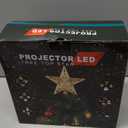 Mrrihand Christmas Tree Topper Lighted with 6 Projection Modes, Christmas Star Tree Topper Built-in LED Rotating Lights, Gold 3D Glitter Dynamic Projection for Christmas Tree Decorations