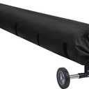 Pool Solar Reel Cover with Adjustable Strap, 420D Waterproof Heavy Duty Solar Blanket Protective Cover for Above Ground and Inground Swimming Pool (Black, 20 Ft)
