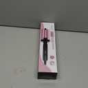 Farery Mini 3 Barrel Hair Waver - Portable Beach Wave Curling Iron for Short Hair, 1/2 Inch Ceramic Crimper with 3 Temp Settings & 30s Fast Heating, Dual Voltage Travel Hair Waver for Women, Pink