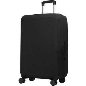 PATIKIL Luggage Cover, Suitcases Covers Elastic Carry on Protector Washable Scratch-Resistant Fits 22-24 Inch Luggage for Travel Business Trips, Black