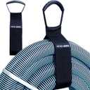 2 PCS Heavy Duty Cord Storage Wrap Holder Extension Hook and Loop Cord Hose Organizer Strap with Carrying Handle for Cords Garden Hose Swimming or Garage Tool (LARGE-28'')