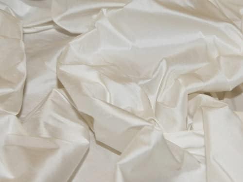 Minerva Crafts Ovation Classic Silk Chinese Yarn Dupion Bridal Fabric Ivory - per Yard